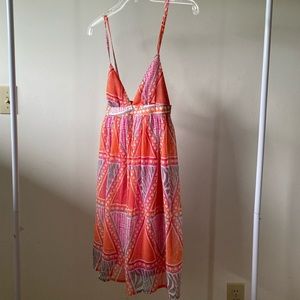 H&M Mini Dress Pink and Orange Sz. 4